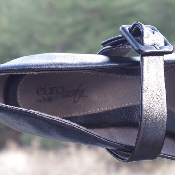 New Beautiful Black Mary Jane Ladies Heels - Picture 6 of 8